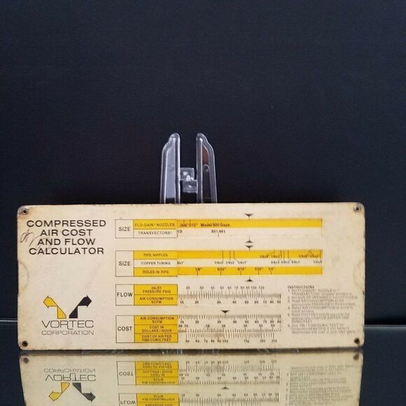 Vintage 1978 Vortec Corp Slide Chart Ruler - Picture 3 of 6